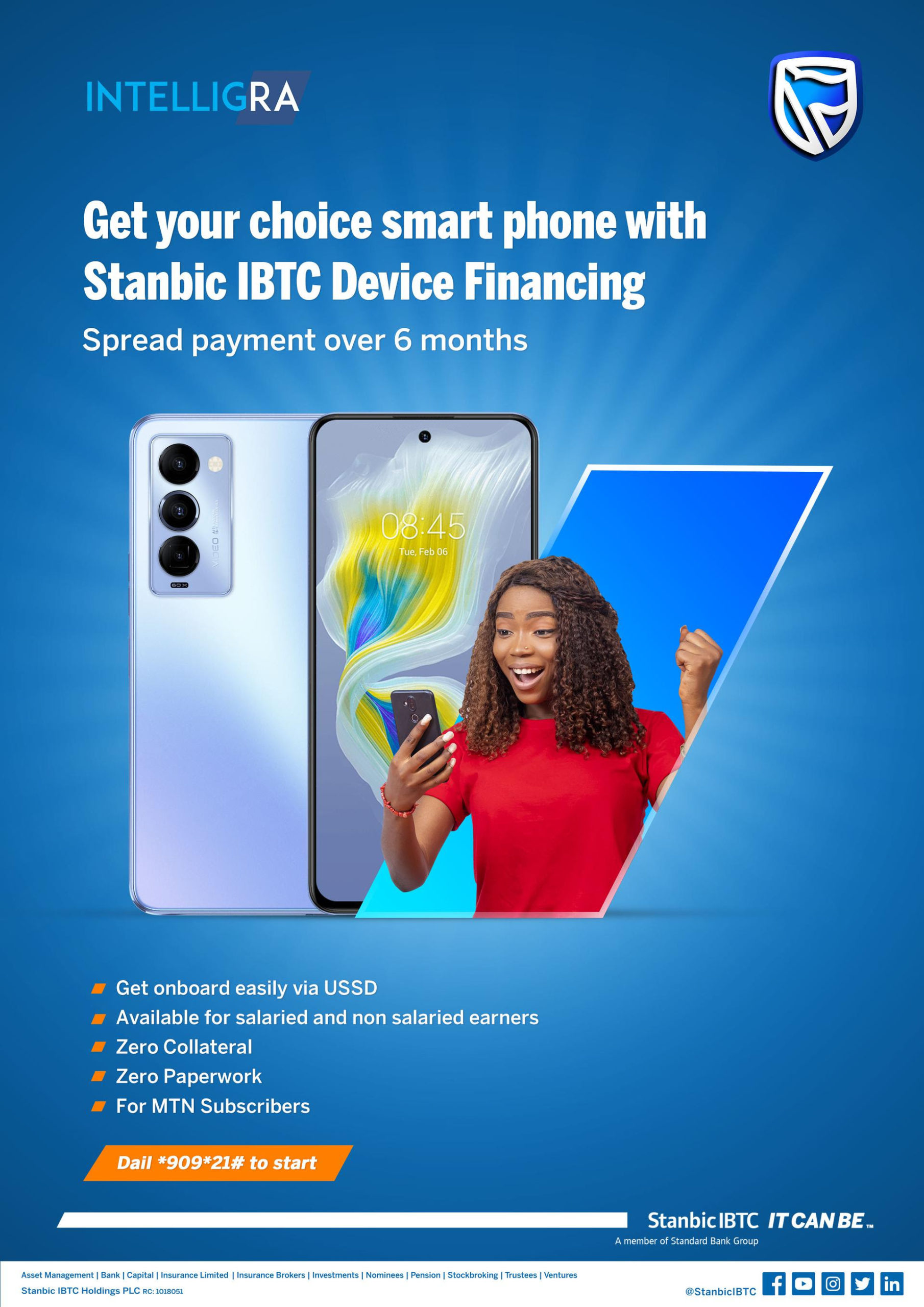 Get a new phone for the new year with Stanbic IBTC Device Financing
